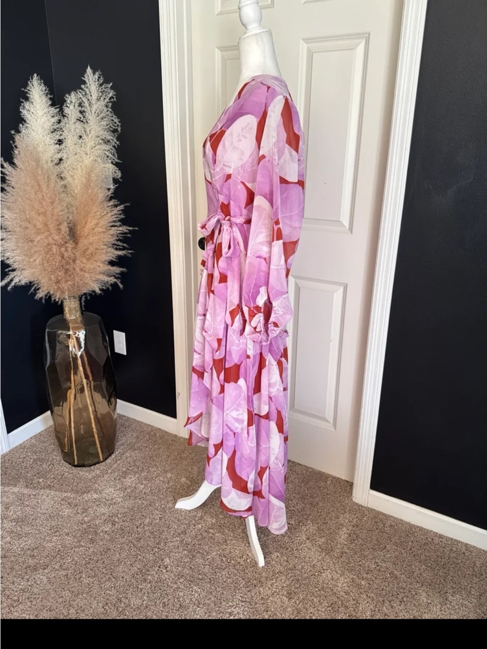 Anthropologie Hutch Geo Wrap Maxi Dress size Small - Picture 9 of 12